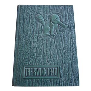 The Swink 1940 Panama Canal Zone Balboa High School Senior Yearbook w Signatures